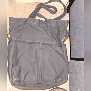 Dark gray CROSSBODY "Retro Metro" BAG